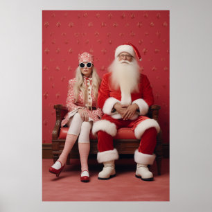 Póster Dúo de los Navidades caprichosos: Santa y Claus