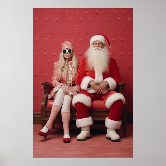 Póster Dúo de los Navidades caprichosos: Santa y Claus (Frente)