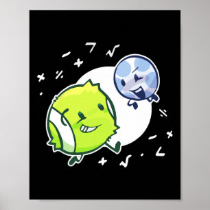 Póster Duo de pelota de tenis y pelota de golf Matemática