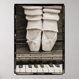 Póster Dúo del ballet del piano pequeño