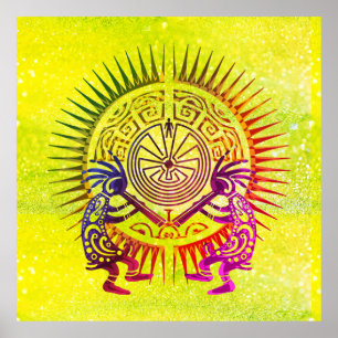 Póster Dúo Kokopelli - Hombre en el laberinto - Sol 1a