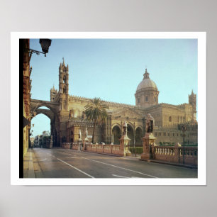 Póster Duomo del EL, fundado por Gualterio, arzobispo de