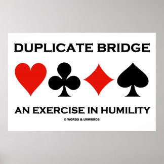 Póster Duplicar Puente Y Ejercicio En Humildad (Humor)