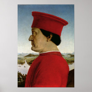 Póster Duque de Federigo DA Montefeltro de Urbino, c.1465