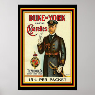 Póster Duque del poster 13 x 19 del cigarrillo de York