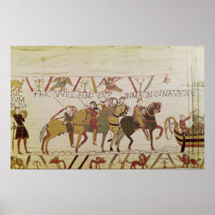 Póster Duque William se prepara para navegar a Pevensey