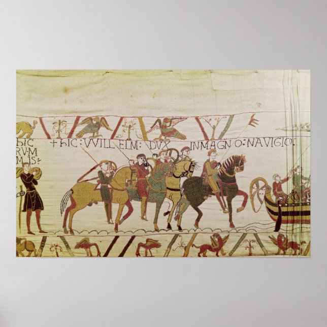 Póster Duque William se prepara para navegar a Pevensey (Frente)