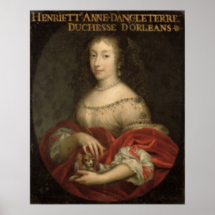 Póster Duquesa de Henrietta Anne de Orleans