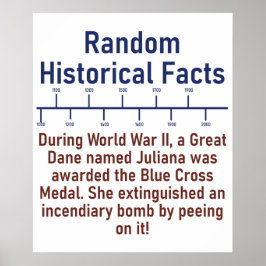 Póster Durante la Segunda Guerra Mundial, un gran dane -
