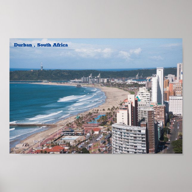 Póster Durban, Sudáfrica (Frente)