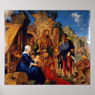 Póster Dürer - Adoración de los Magos
