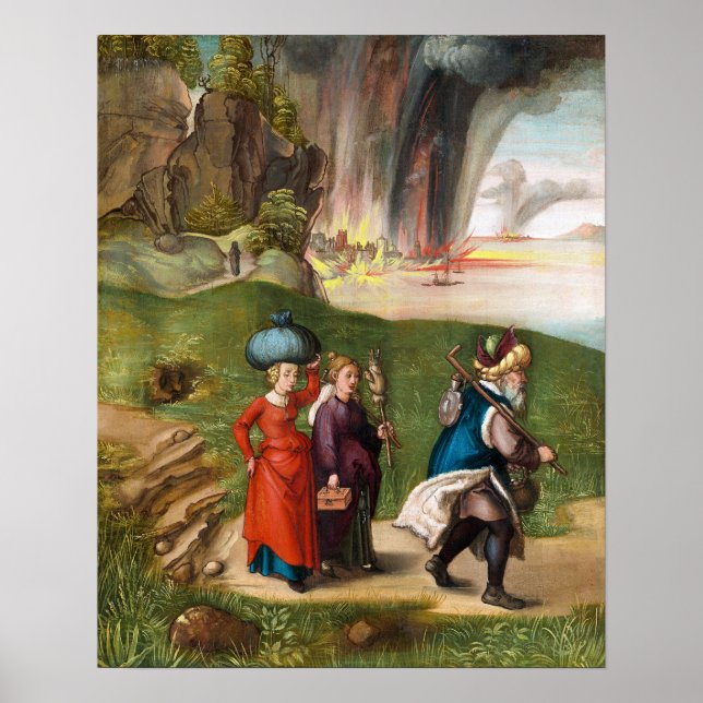 Póster Dürer - Lot Y Sus Hijas (Frente)