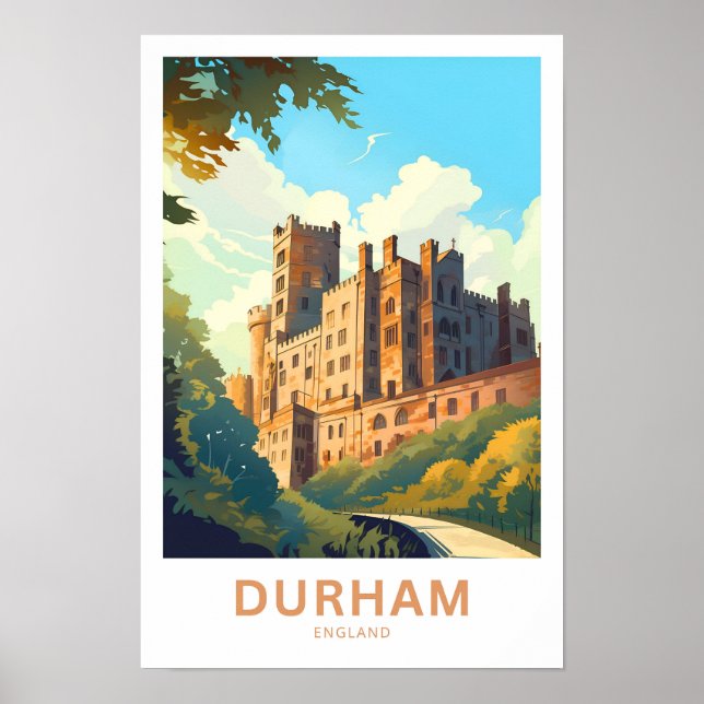 Póster Durham England Travel Print (Frente)