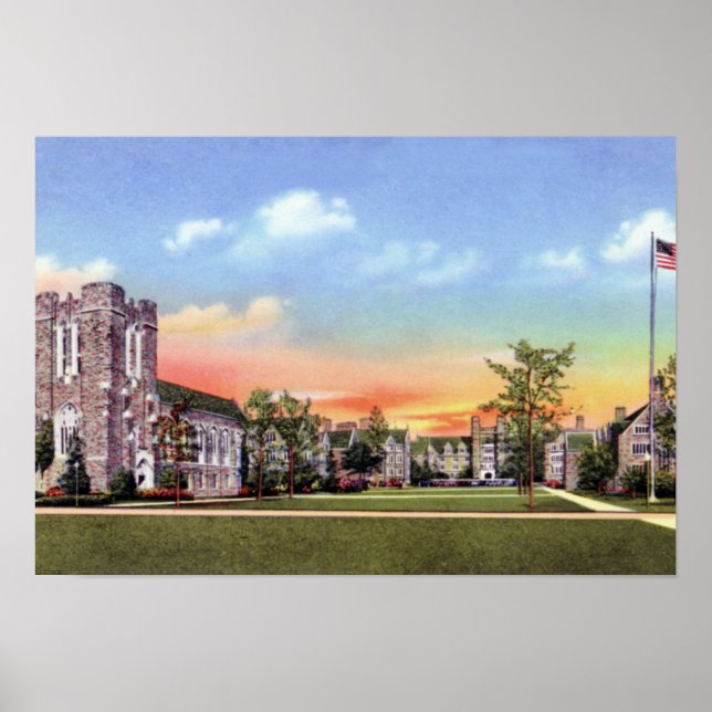 Póster Durham North Carolina Univ. Escuela Med (Frente)