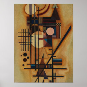 Póster Duro en suave, 1927 por Wassily Kandinsky