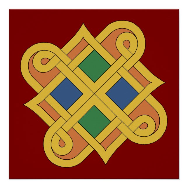 Póster Durrow Knotwork 2016 (Anverso)