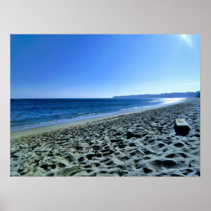 Póster Dusk en la playa de Malibu