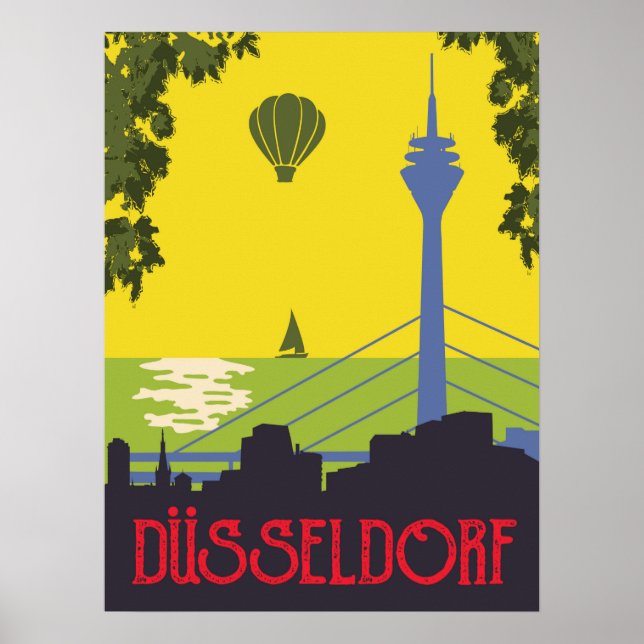 Póster Dusseldorf (Alemania) (Frente)