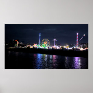 Póster Düsseldorfer Rheinkirmes por Poster nocturno