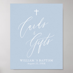 Póster Duste Cruz Azul niño Baptism Cards & Gifts Poster