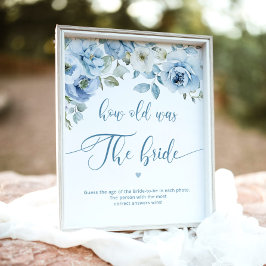 Póster Dusty azul floral Qué edad tenía la novia para ser