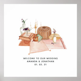 Póster Dusty Boda bohemio en el santuario de otoño