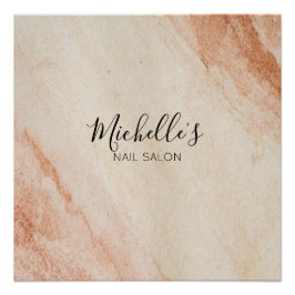 Póster Dusty brown powder chic