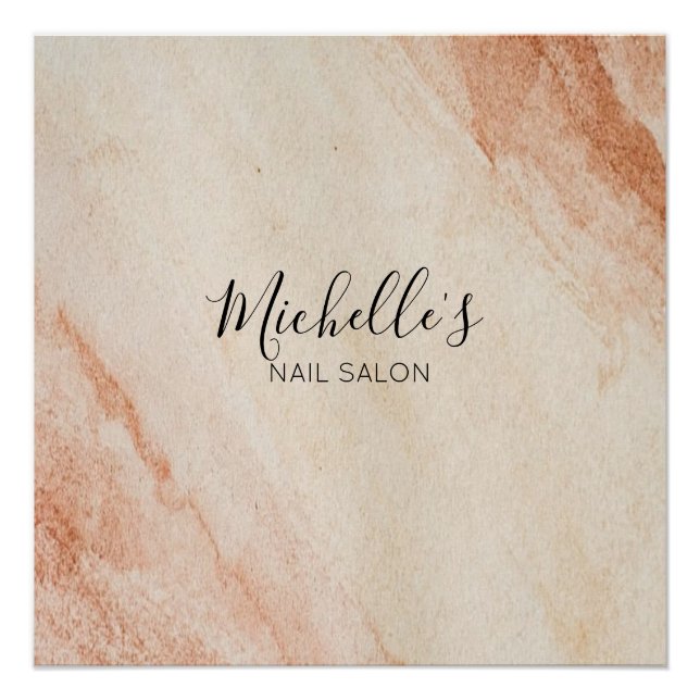 Póster Dusty brown powder chic (Anverso)