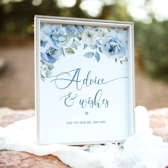Póster Dusty consejos florales azules y deseos para los r (Subido por el creador)