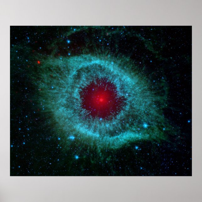 Póster Dusty Eye of Helix Nebula by Spitzer Telescope (Frente)
