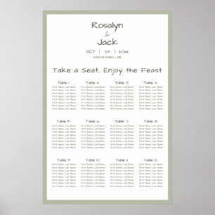 Póster Dusty Green Casual Handwriting se hace Poster de a