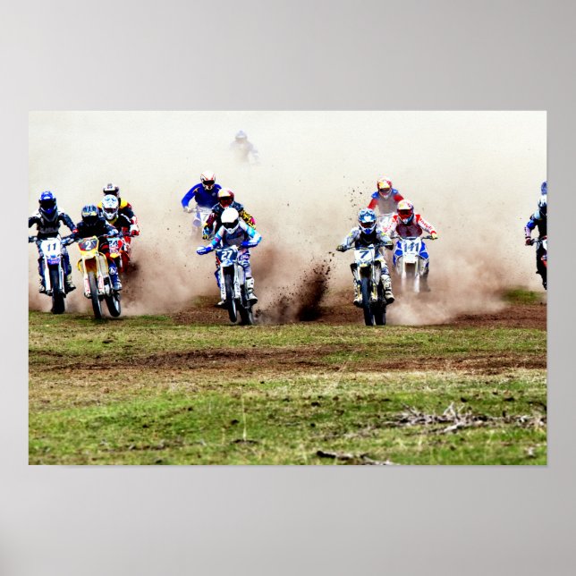 Póster Dusty Motocross Race (Frente)