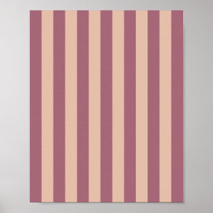Póster Dusty Rosa striping