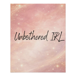 Póster Dusty rose and moon milk AI art 