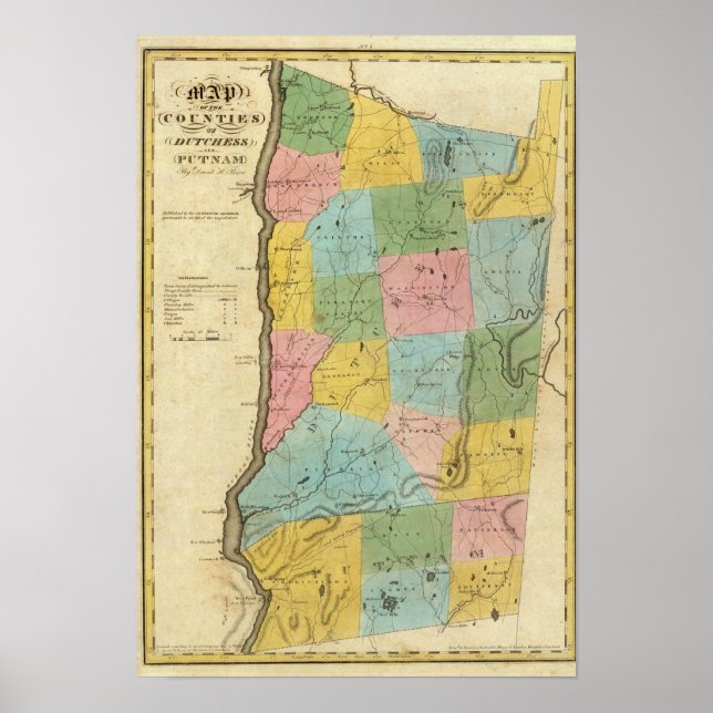 Póster Dutchess, Putnam counties (Frente)