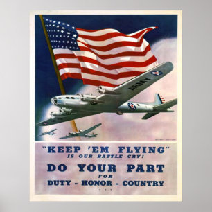 Póster Duty Honor Country