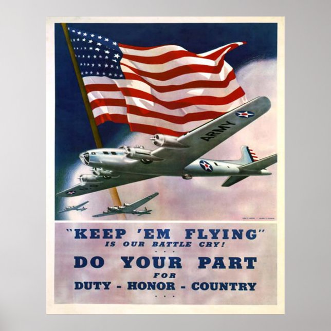 Póster Duty Honor Country (Frente)