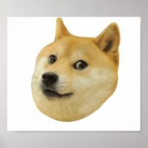 Póster Dux mismo wow mucho perro tal Shiba Shibe Inu