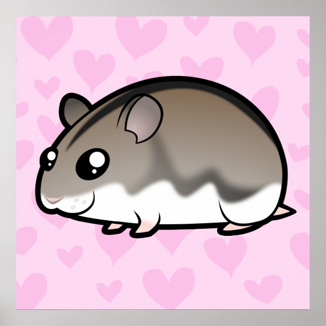 Póster Dwarf Hamster Love (Frente)