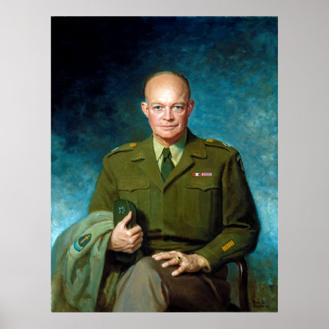Póster Dwight D. Eisenhower por Thomas Edgar Stephens 194 (Frente)