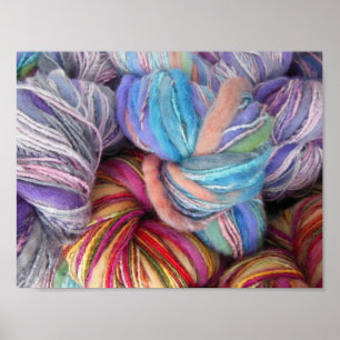 Póster Dyed Knitting Yarn