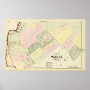 Póster Dyerville Manufacturing Co Atlas Map