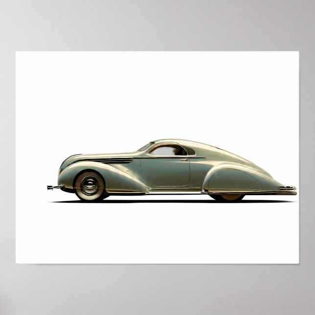 Póster Dynamic Streamline Moderne: Aerodynamic Vintage (Frente)