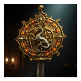 Póster Dynastisches Erbe – Das goldene Drachensiegel  