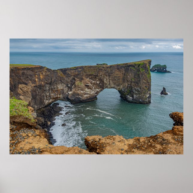 Póster Dyrhólaey Iceland  (Frente)