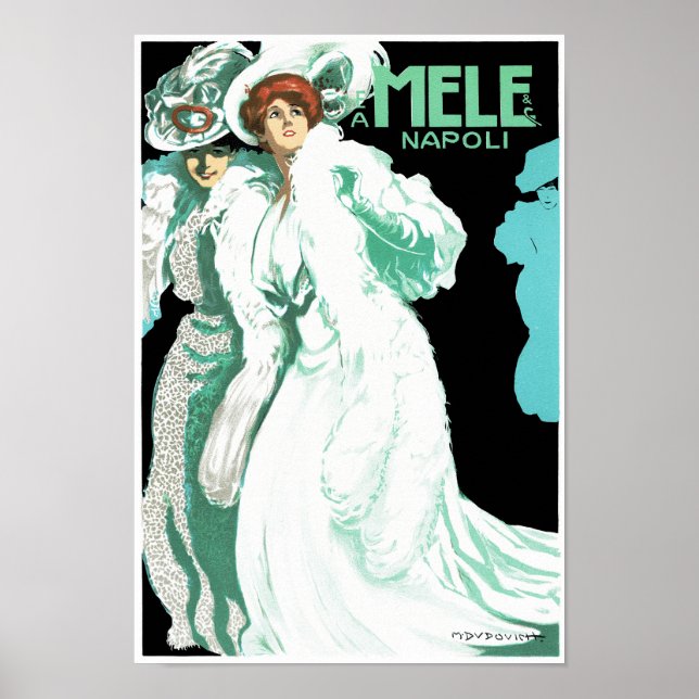 Póster E.A. Melle y Co. ~ Napoli (Frente)