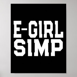 Póster E-chica Simp - Graciosa Novedad Simp - Simp Hallow