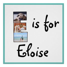 Póster E es para Nombre