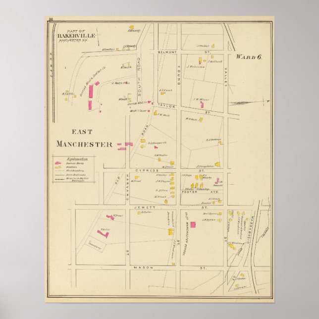 Póster E Manchester, Bakerville, Sala 6 (Frente)