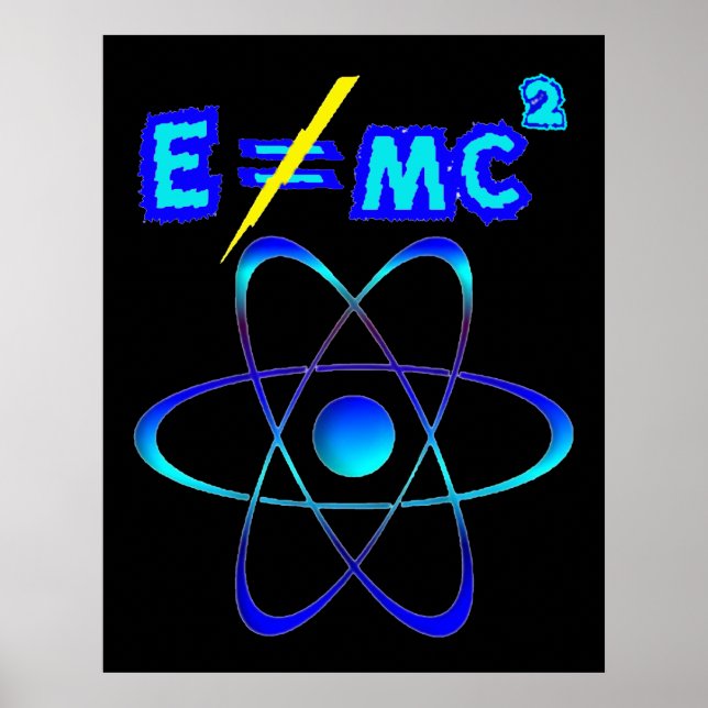 Póster E no = mc2 - Einstein estaba equivocado! (Frente)